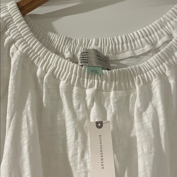 Anthropologie White Felicia Off-The-Shoulder Top large nwt - Picture 6 of 8